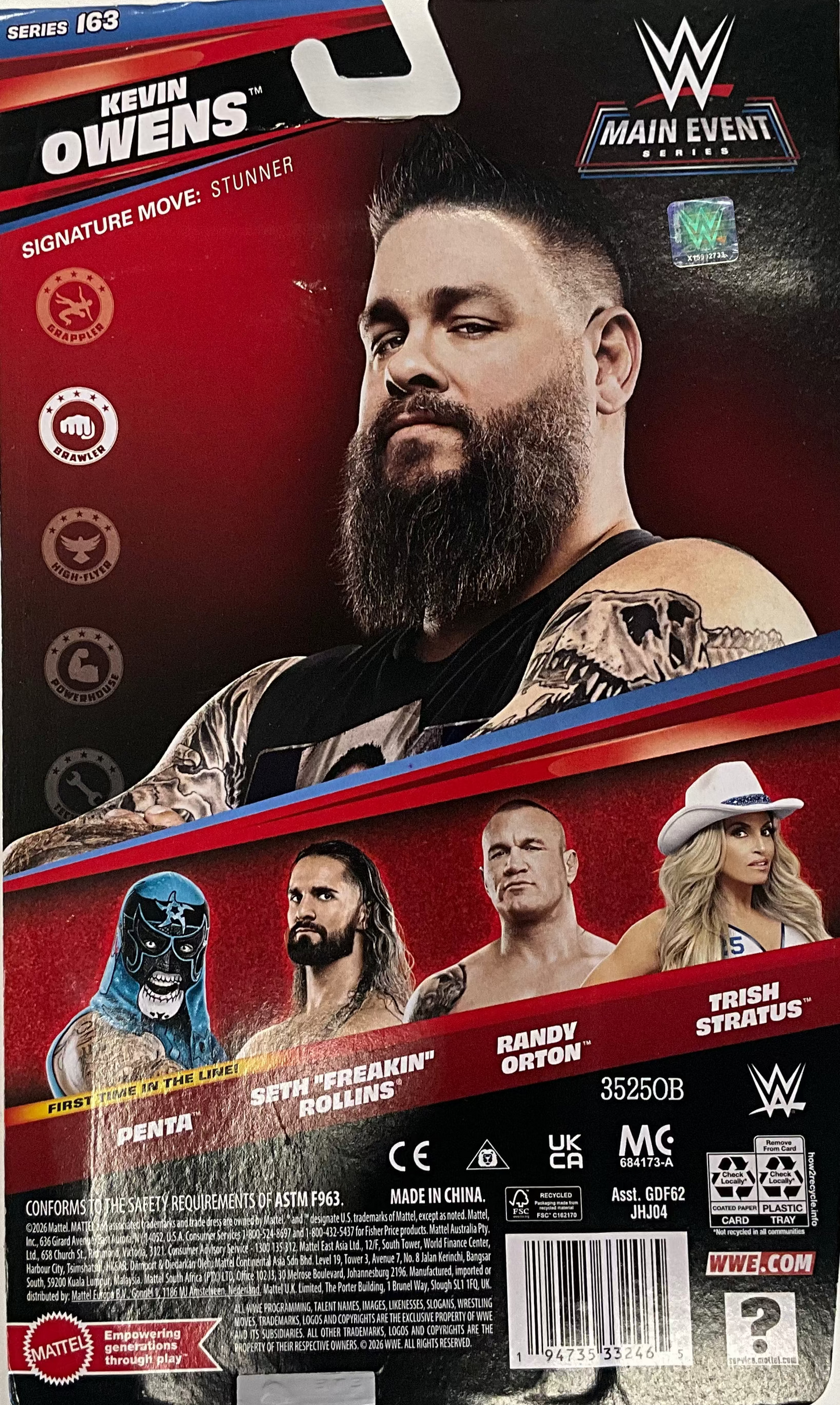 Kevin Owens Series 163 Main Event Figure