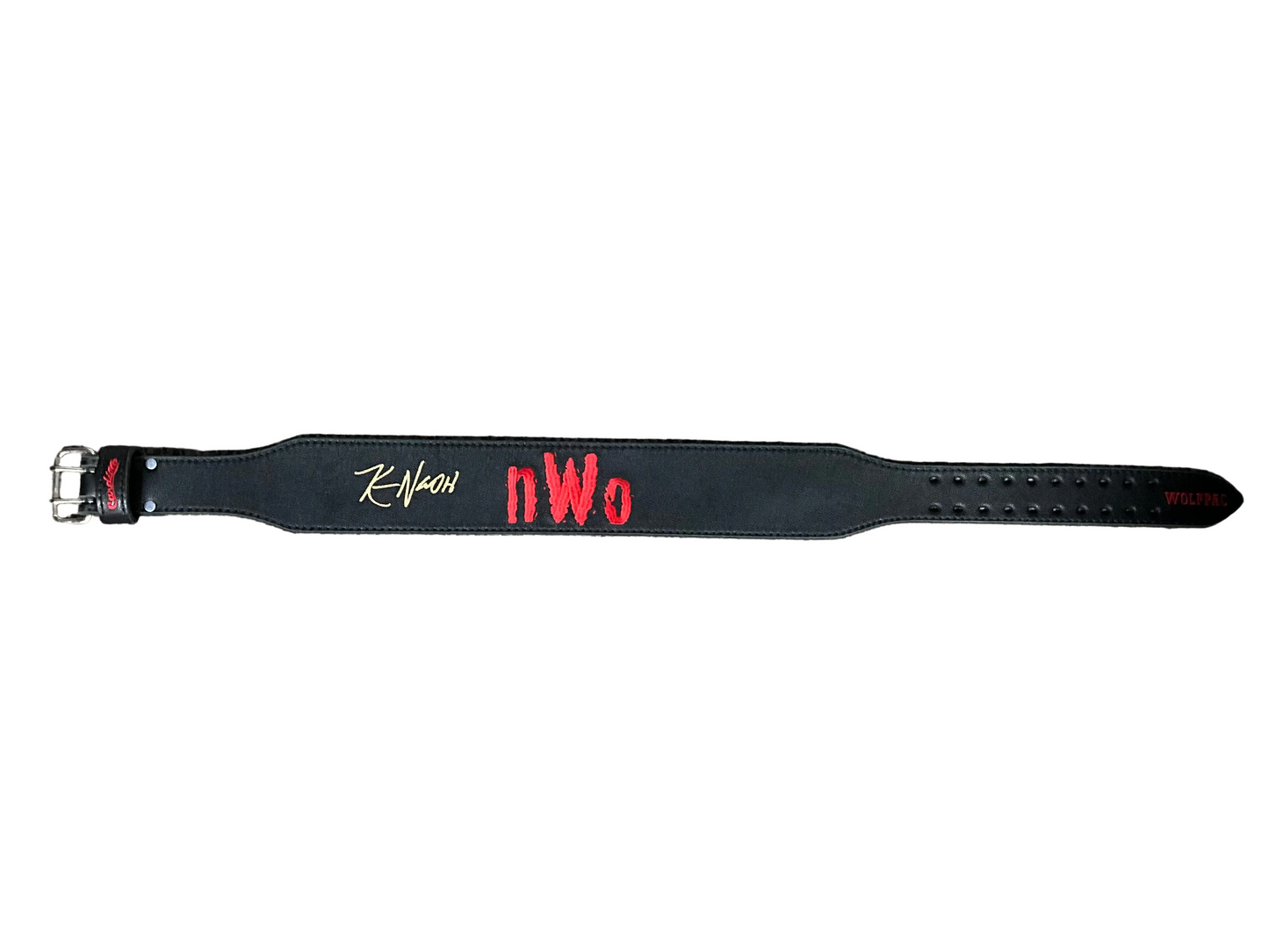 Black Wolfpack Cardillo Weightbelt Signed by Kevin Nash
