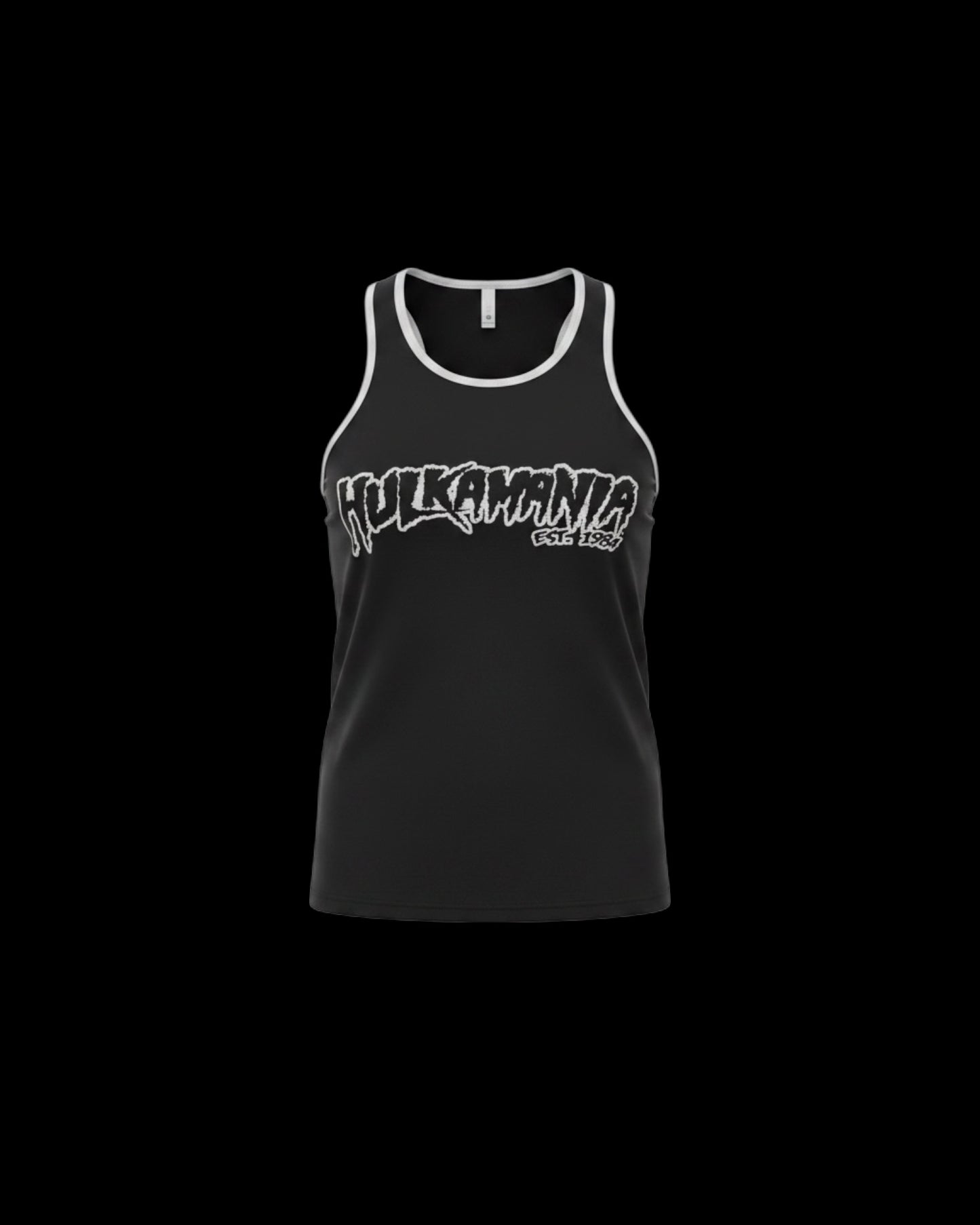 Mens Black Hulkamania Reflective Tank Top