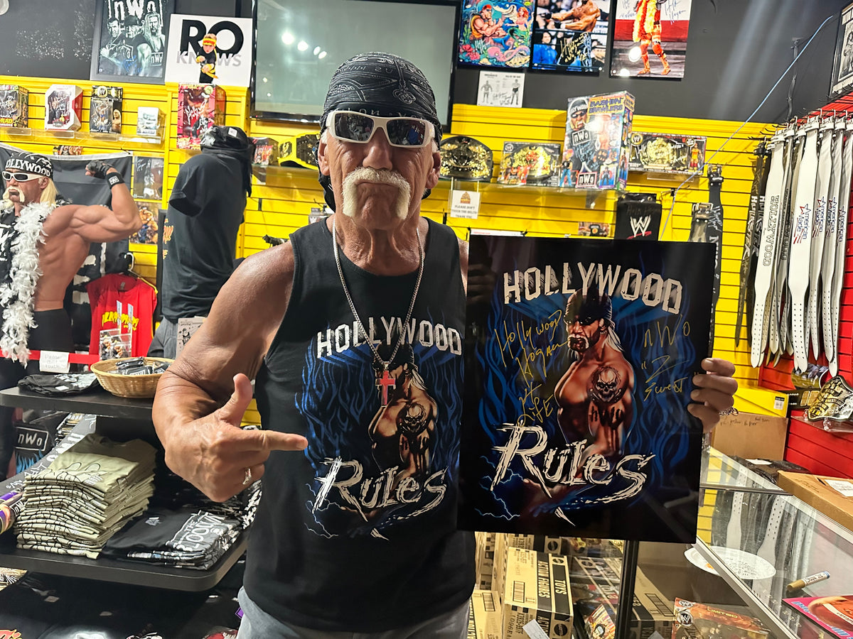 Hollywood Rules Autographed Metal Wall Plaque