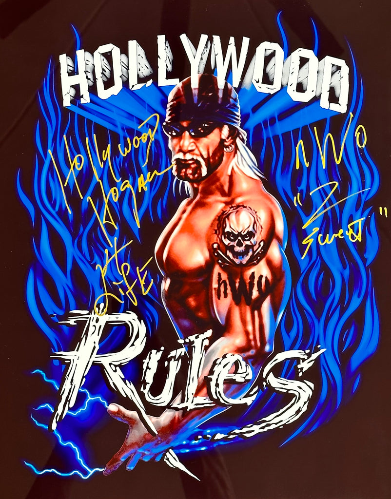 Hollywood Rules Autographed Metal Wall Plaque