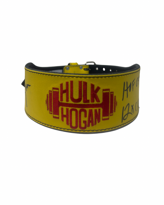 Yellow Hulk Hogan Dumbell Cardillo Weight Belt