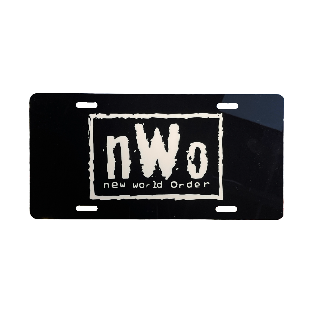 nWo License Plate