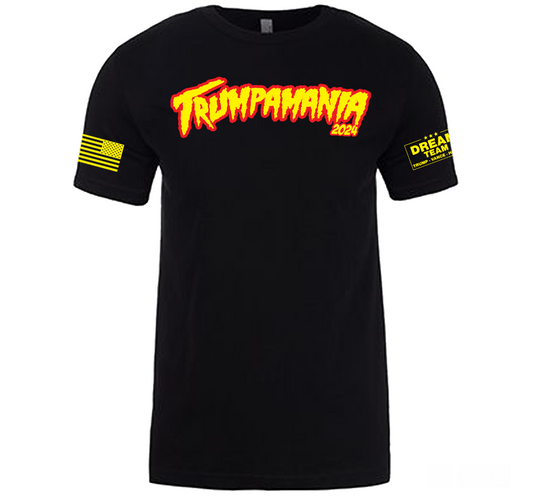 Black Trumpamania Adult T-Shirt