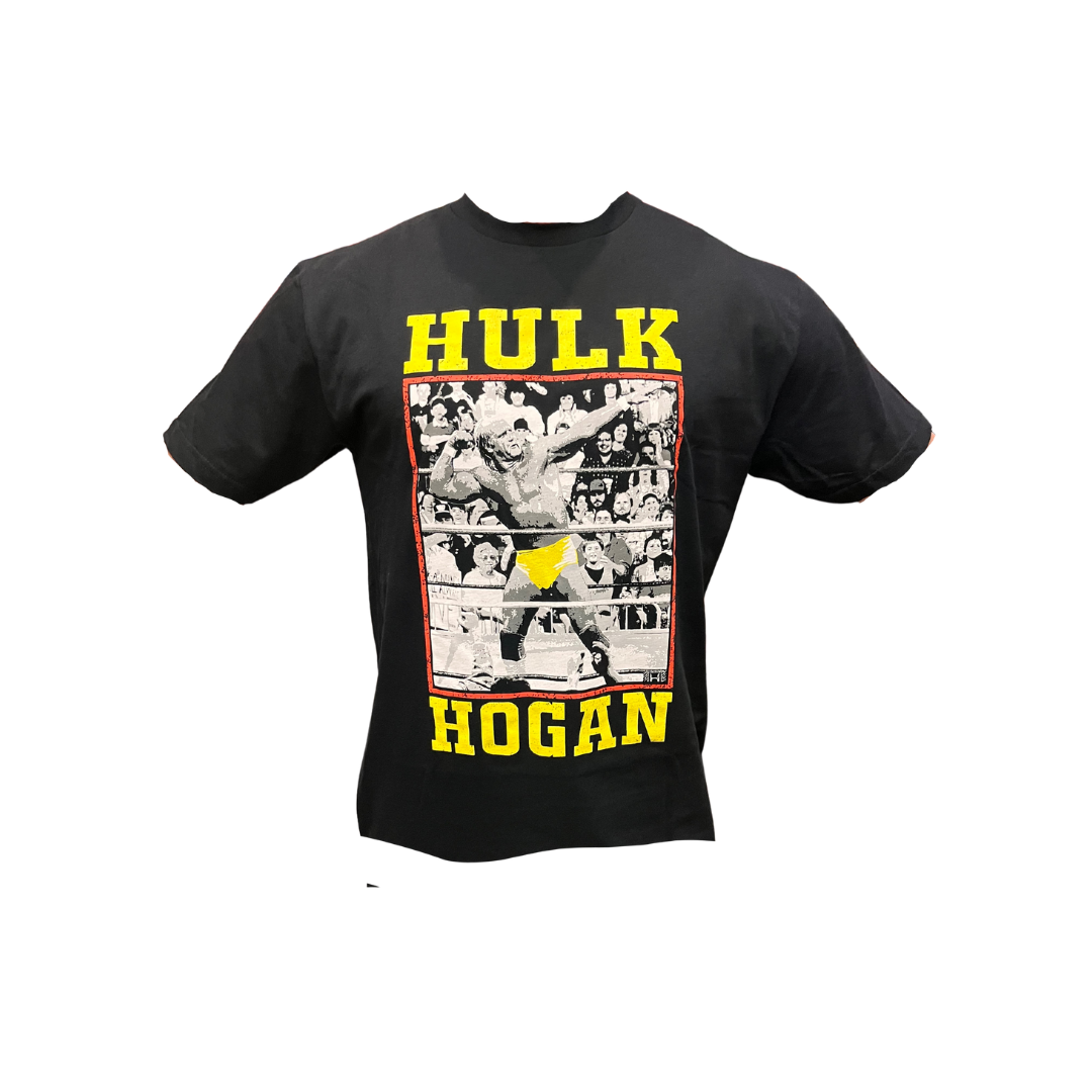 T-shirt Hulk Hogan Catch - Toutes Tailles Disponibles, 100% Polyester, Neuf Avec étiquettes, Made In France