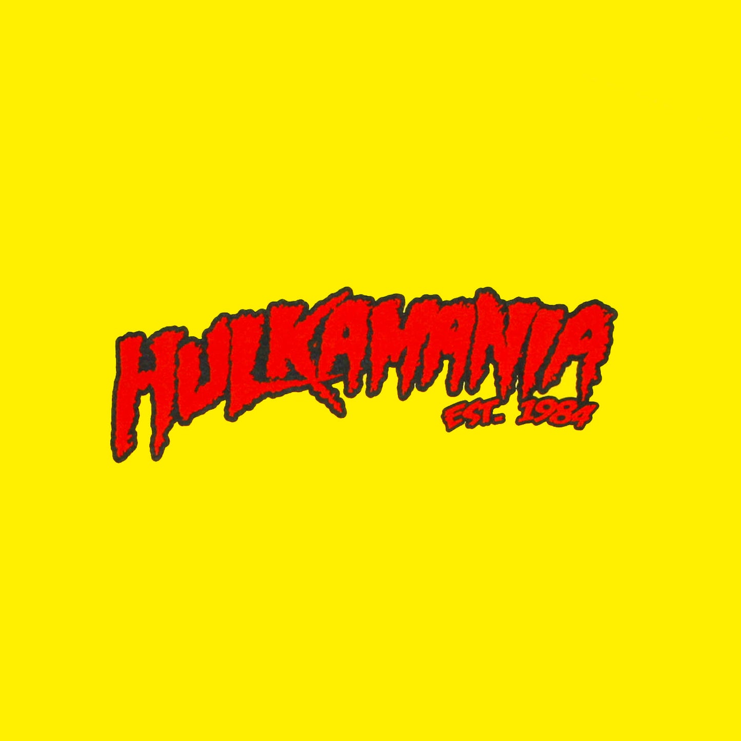 Yellow Hulkamania Adult T-Shirt