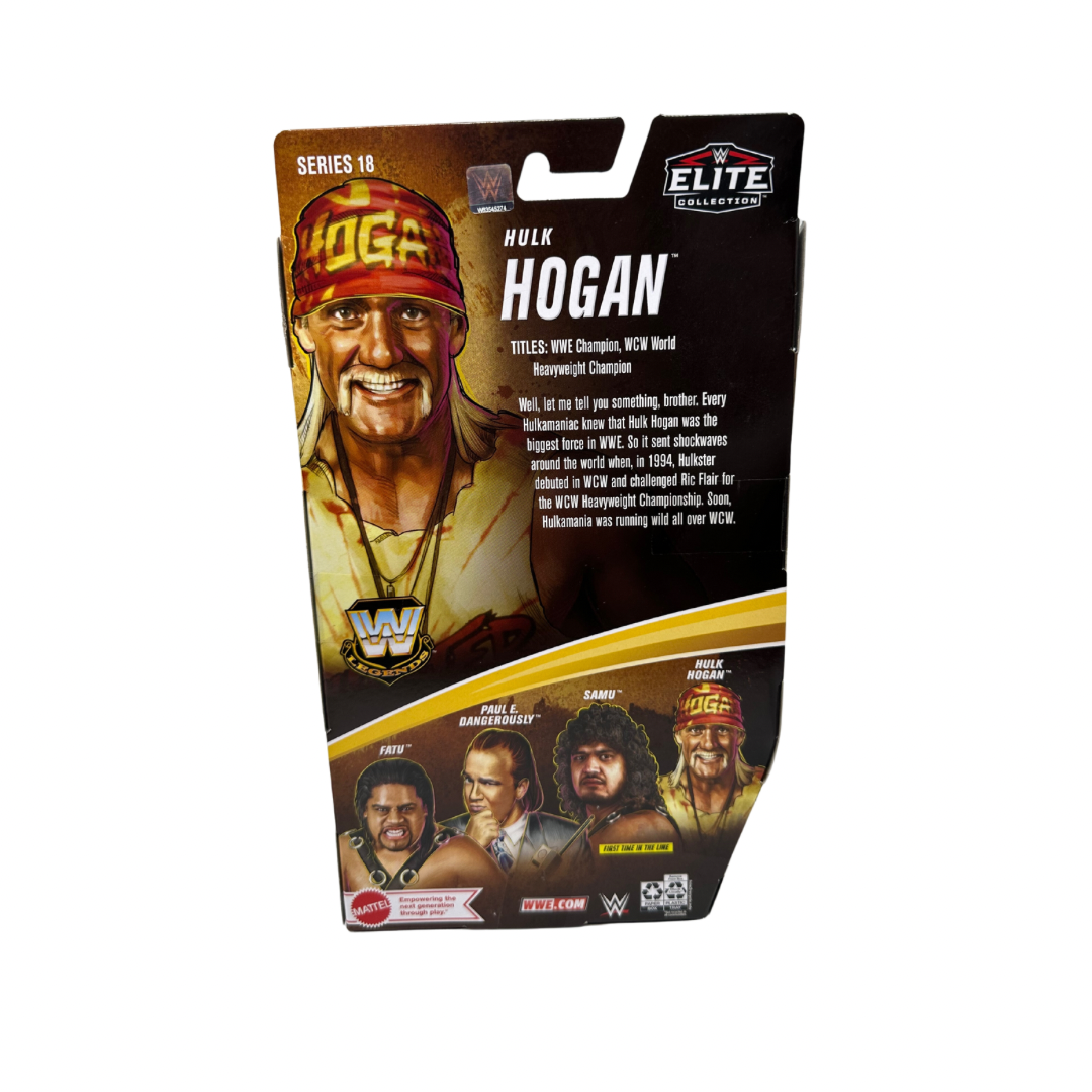 Signed WWE Elite Collection Series 18 Legends Hulk Hogan Action Figure