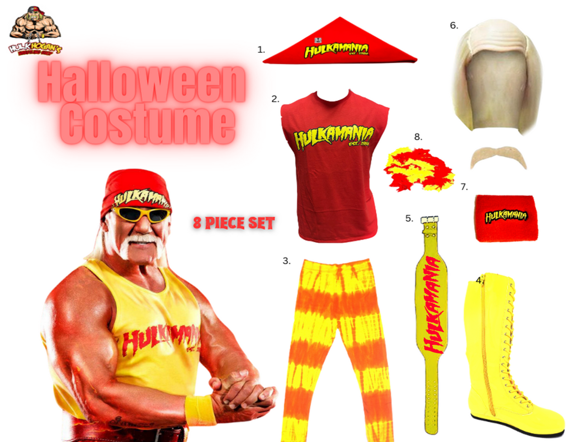  Hulkamania Red and Yellow Tie-Dye Wrestling Legging Tights  Pants (Adult Small) : Clothing, Shoes & Jewelry