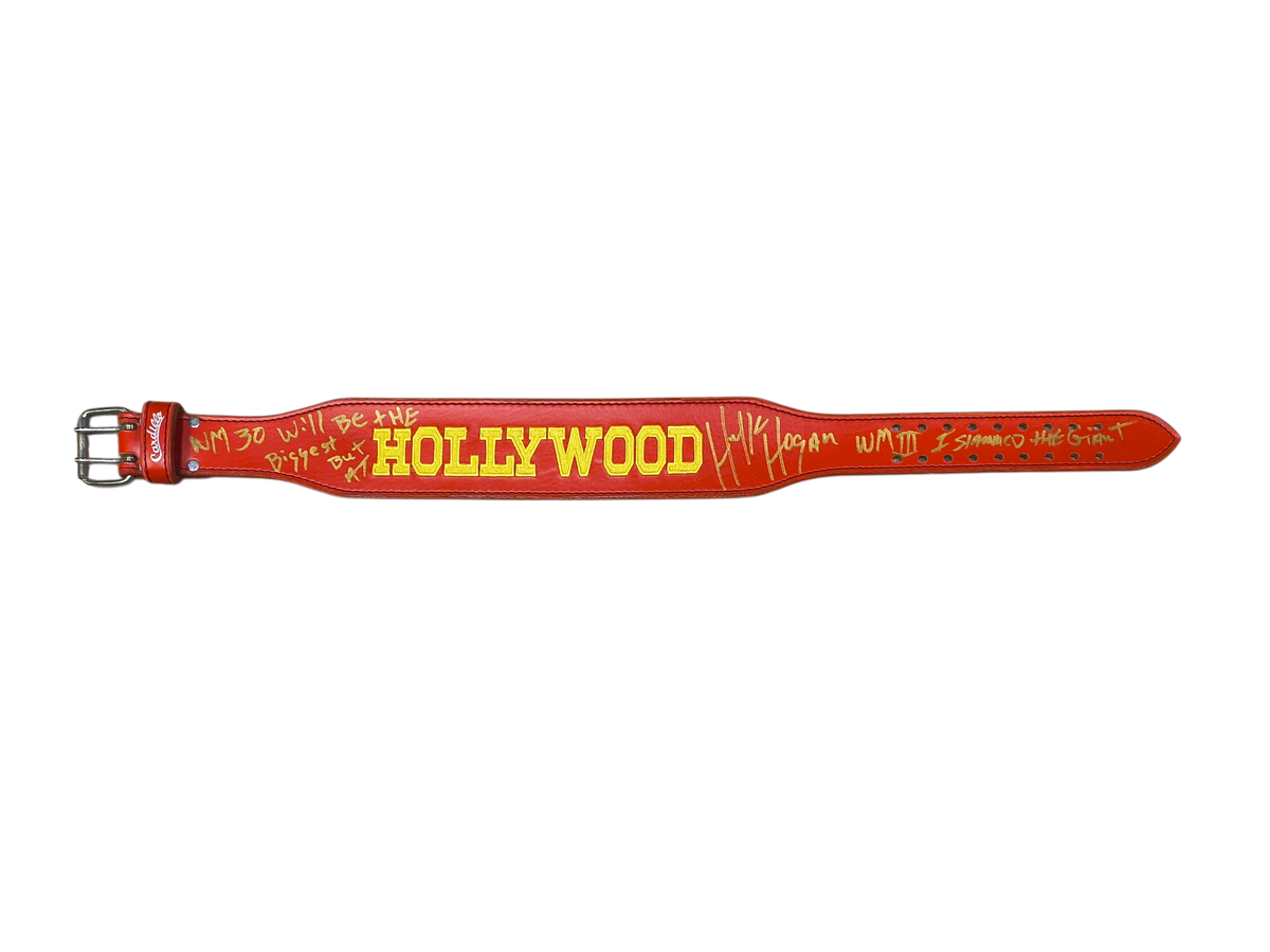 Red Hollywood Cardillo Weight Belt Signed