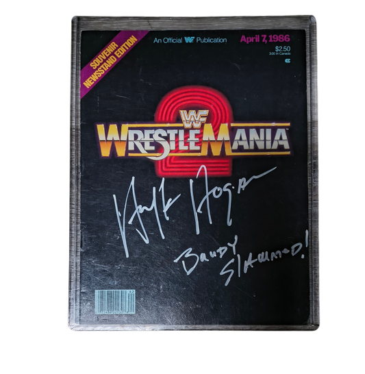WrestleMania II Signed Program
