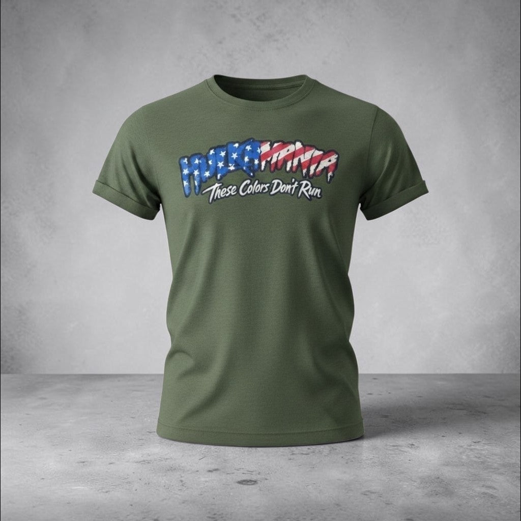 Green Flag Hulkamania These Colors Don't Run Adult T-Shirt