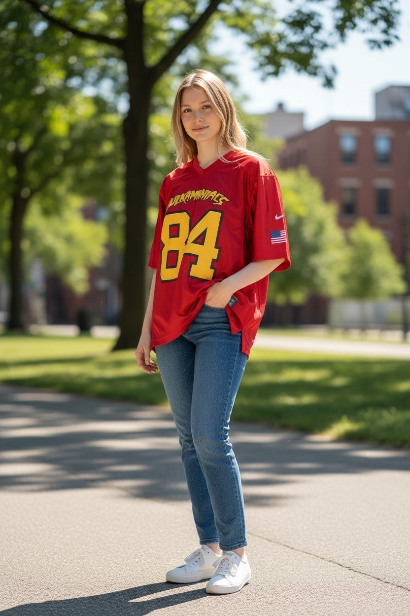 Red Hulkamaniacs Adult Jersey