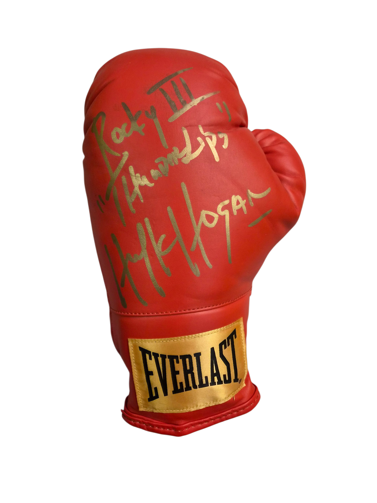 Signed Everlast Boxing Glove - Gold Signature