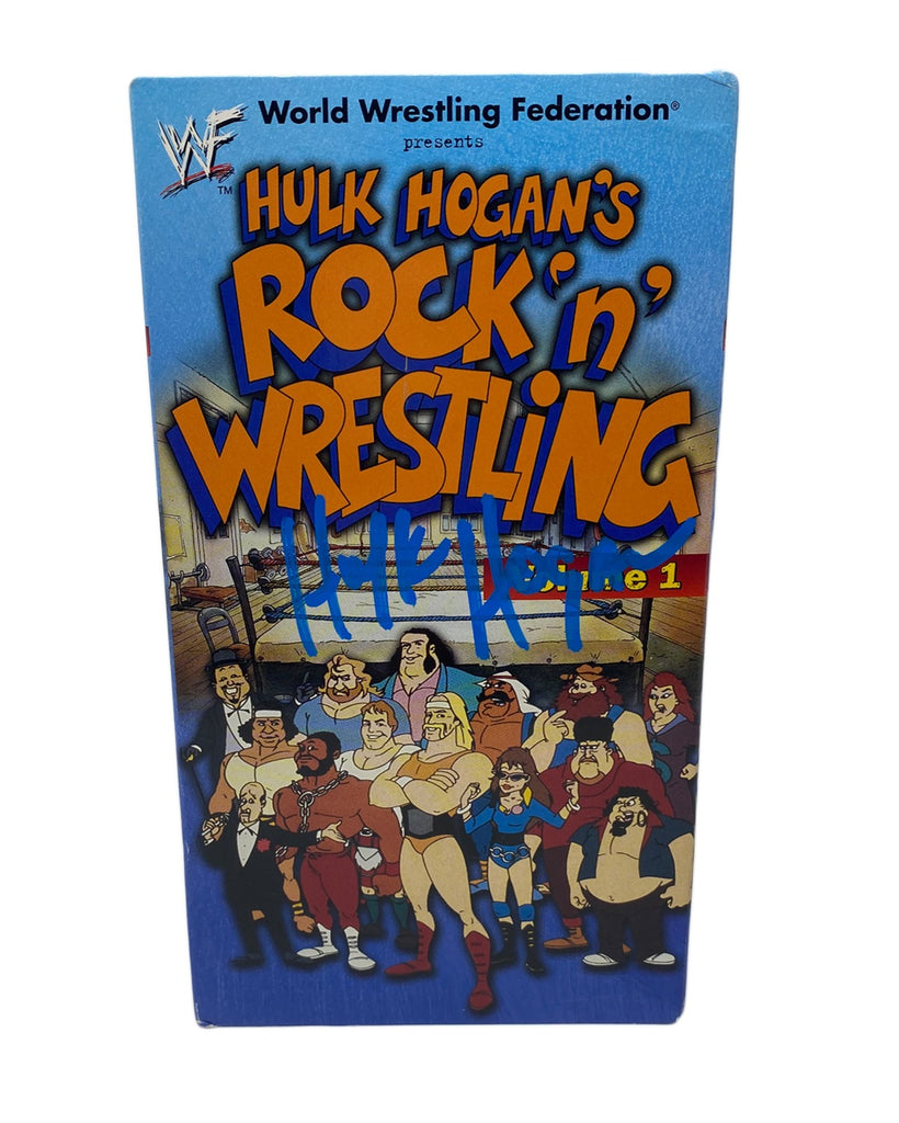 WWF: Hulk Hogan's Rock 'n' Wrestling, Vol. 1 [VHS] signed