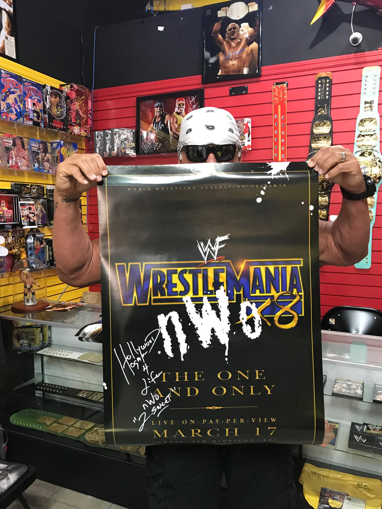 Hollywood Hogan Signed Wrestlemania X8 Poster