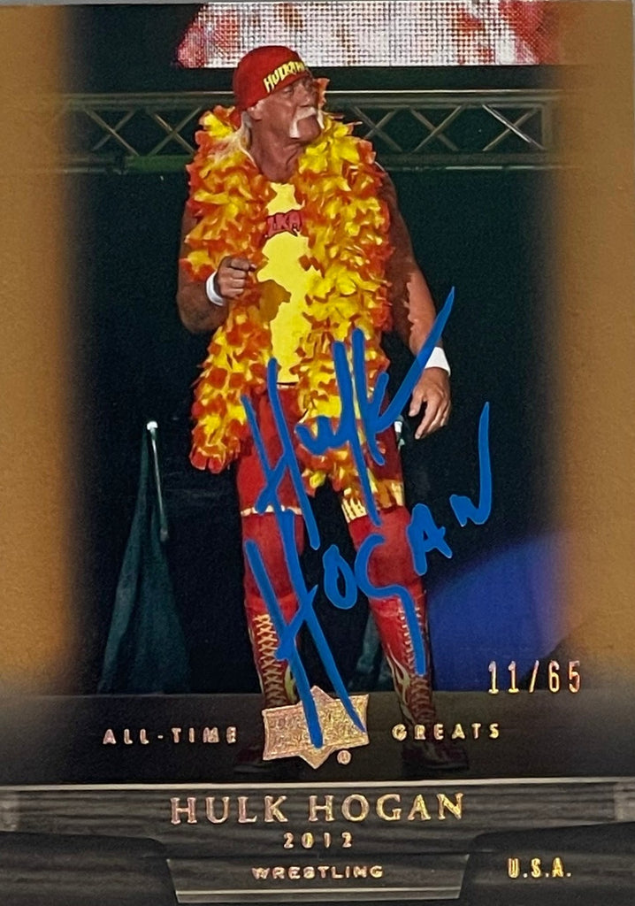 Upper Deck 2012 Hulk Hogan Card Autographed