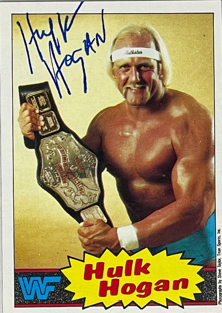 WWF Topps Hulk Hogan Autographed Card
