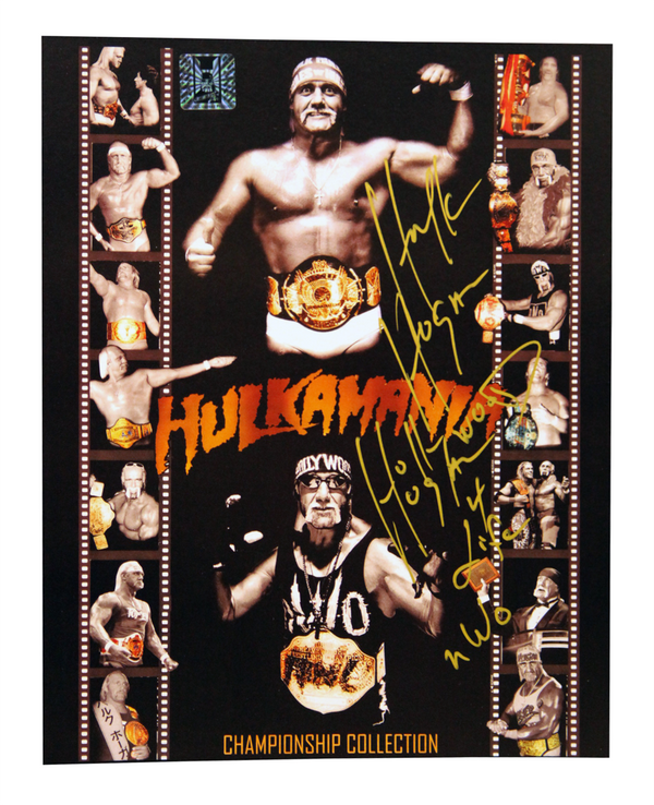 Hulk Hogan Signed Gold Collection Photo