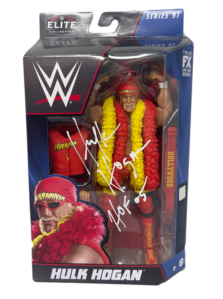 WWE® Hulk Hogan™ Elite Collection Action Figure Signed "Sale"