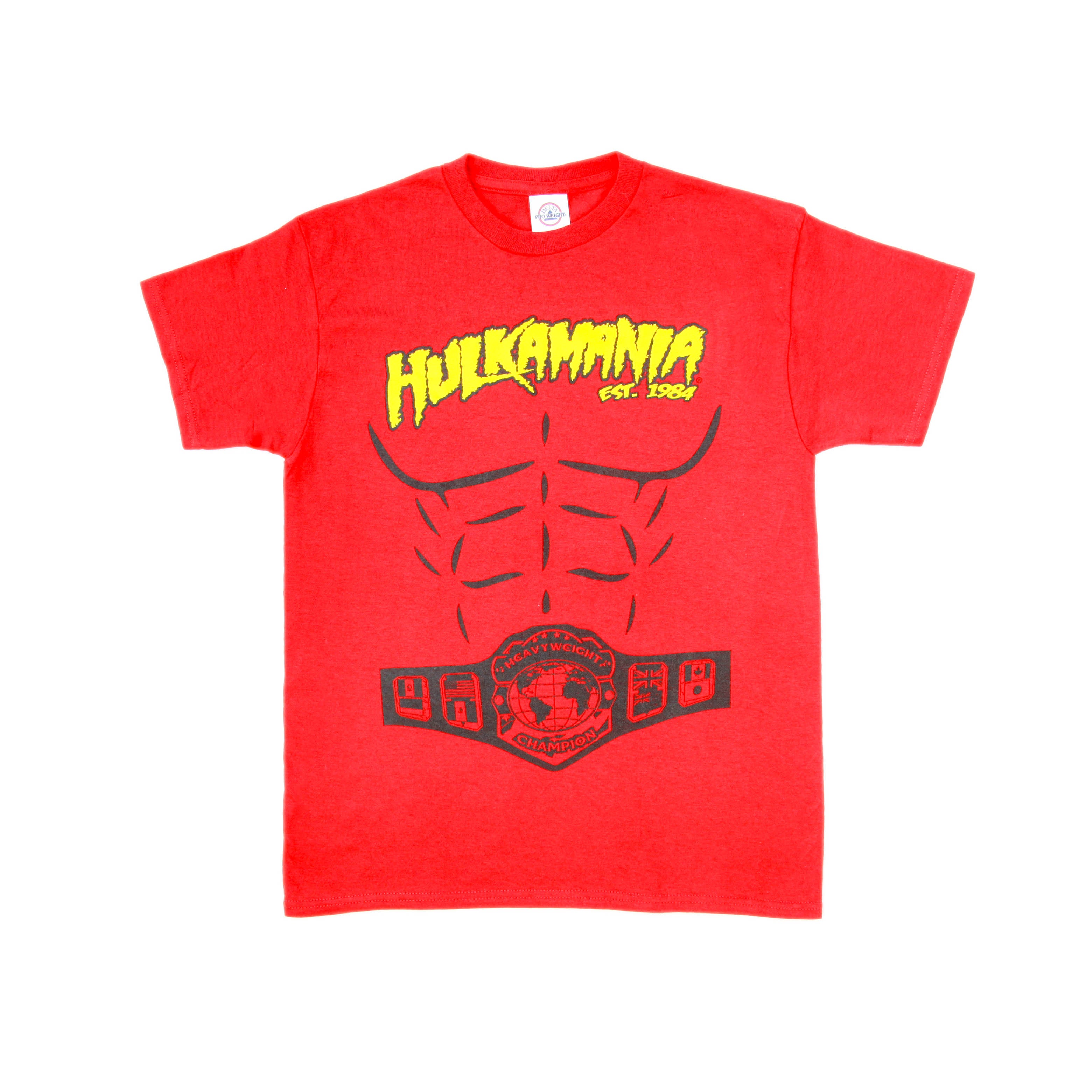 HULKSTER T-SHIRT HULK HOGAN HULKAMANIA T-SHIRT ASST COLOURS 0-4 YEARS NEW HULKSTER T-SHIRT HULK HOGAN HULKAMANIA T-SHIRT ASST COLOURS 0-4 YEARS NEW