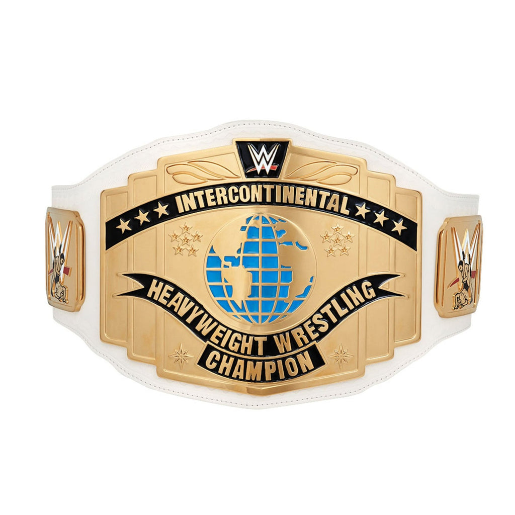 White Replica Intercontinental WWE Championship Title Belt Front
