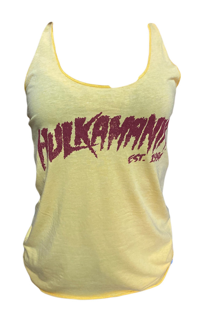 Womens Vintage Yellow Hulkamania Tank