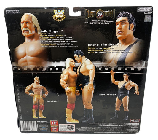Signed Classic Super Stars Hulk Hogan & Andre the Giant Action Figure