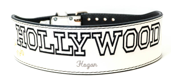 White Hulk Hogan Signed Hollywood Hogan Weight Belt