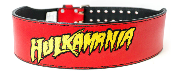 Red Hulkamania Weight Belt front