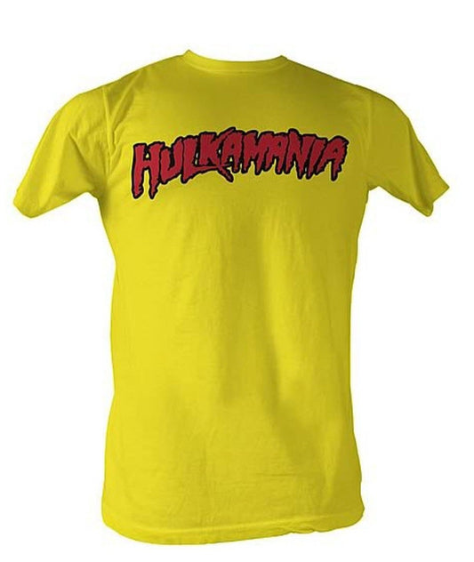 Yellow Hulkamania Adult T-Shirt