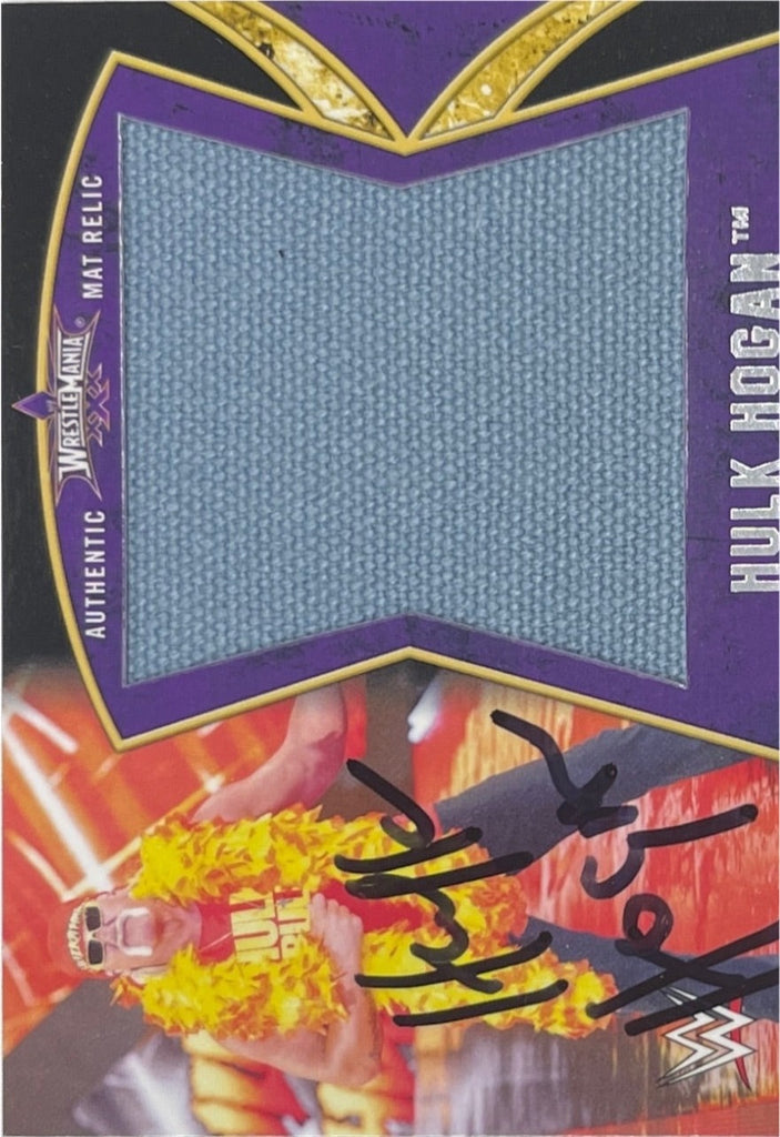“Topps” Wrestlemania 30 Mat Relic Card Signed