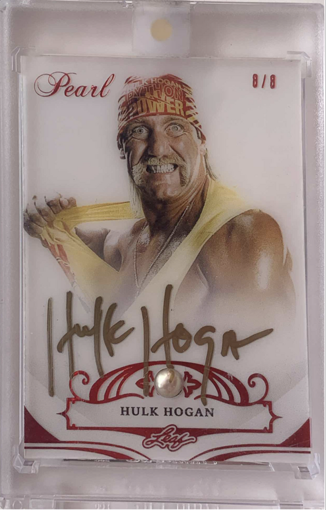 “PEARL” 8/8 Hulk Hogan Signed Trading Card