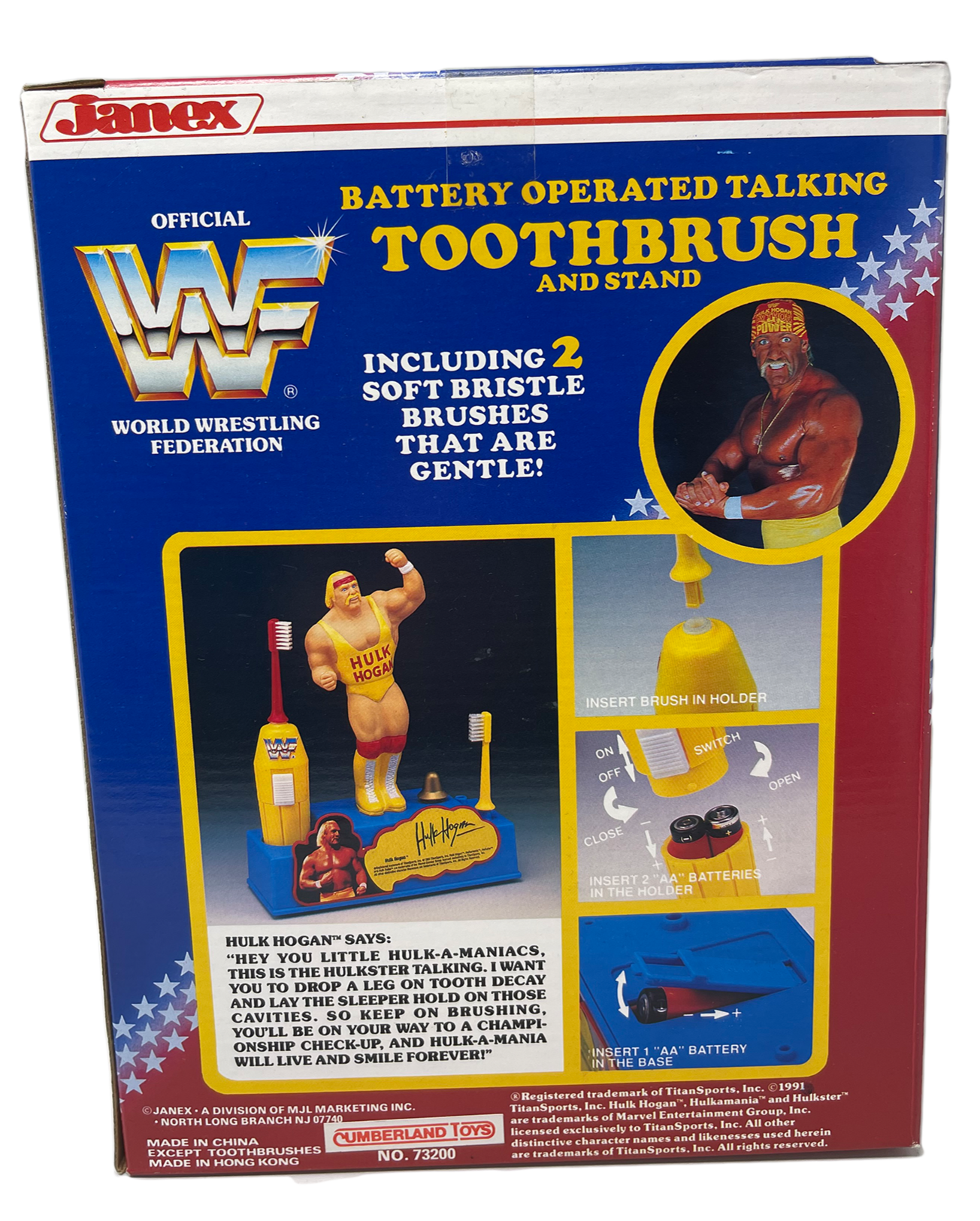 WWF Battery Operated Hulk Hogan Autographed Toothbrush