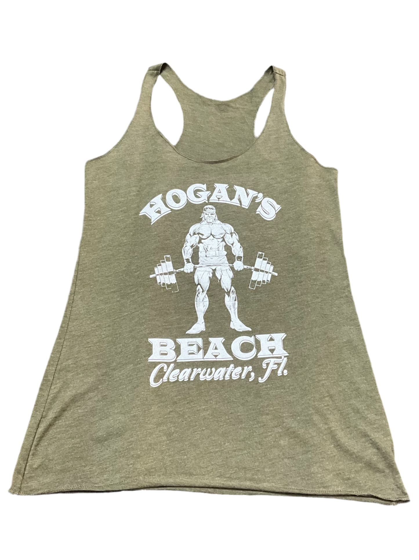Womens Olive Hogan's Gym Tank Top