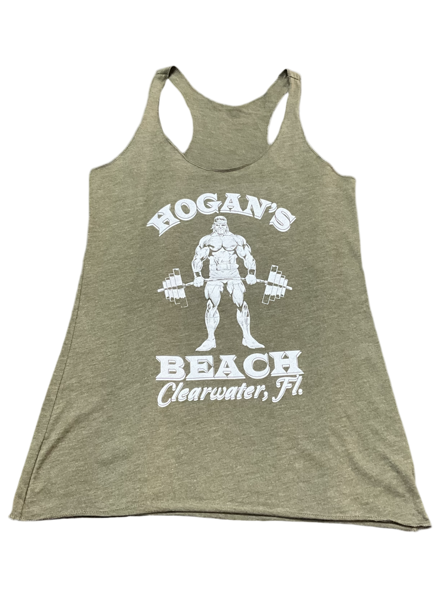 Womens Olive Hogan's Gym Tank Top