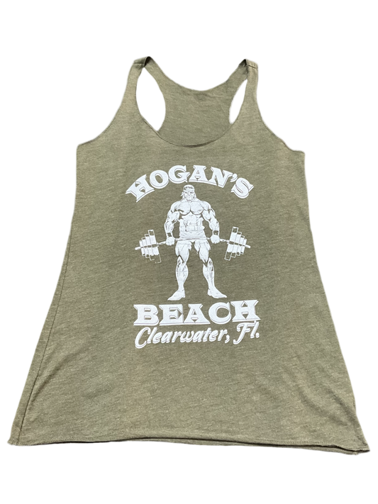Womens Olive Hogan's Gym Tank Top