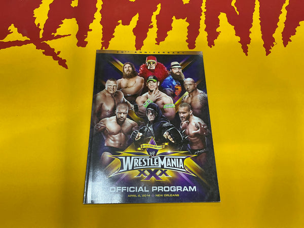 Signed Hall Of Fame Induction Ceremony Wrestlemania 30 Official Program April 6, 2014 New Orleans