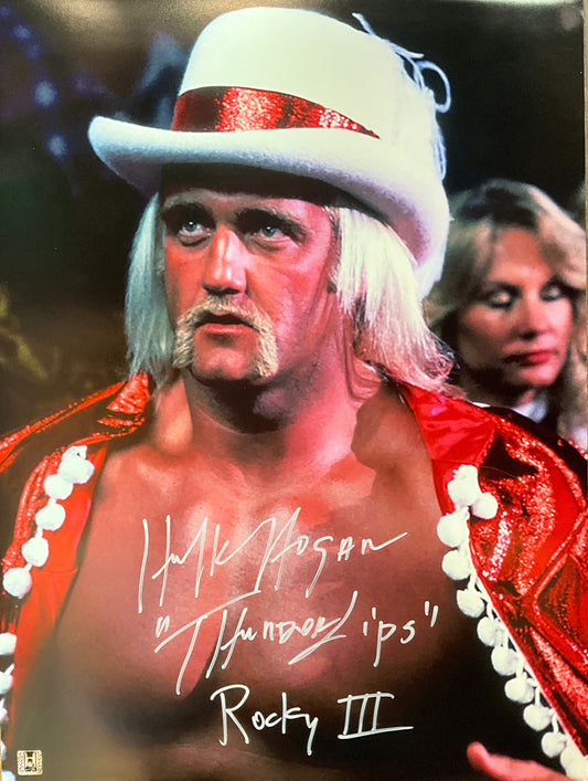 Thunderlips Hulk Hogan Signed 18x24 Poster