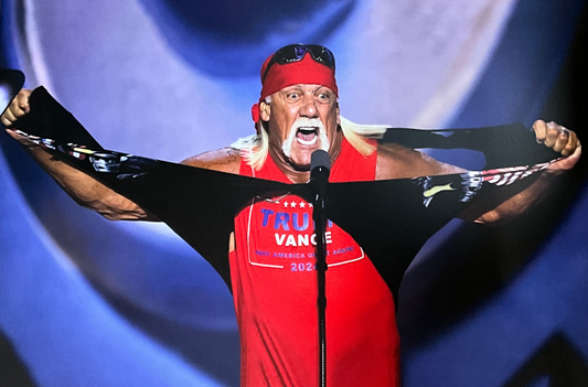 Trumpamania Hulk Hogan Shirt Rip Unsigned 16x24 Poster