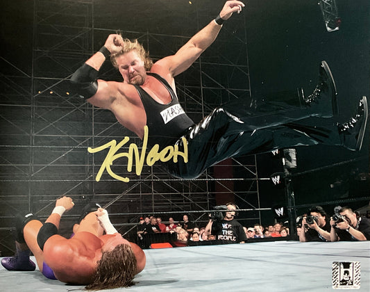 Kevin Nash Signed Elbow Drop Triple H 8x10 Photo