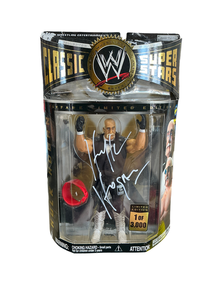 Signed WWE Classic Superstars Hulk Hogan Action Figure