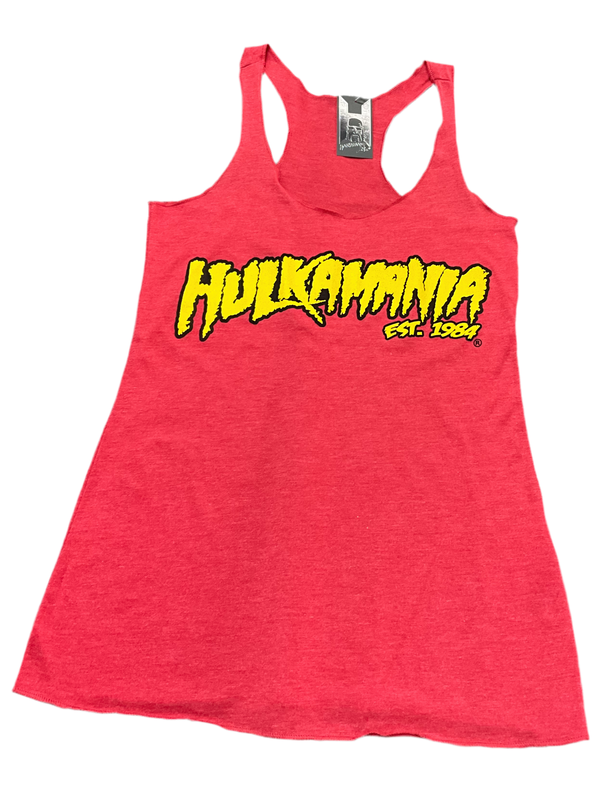 Womens Vintage Red Hulkamania Tank Top