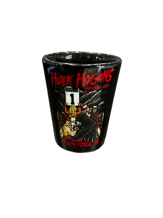 Bear Arm Wrestling Shop Shot Glass