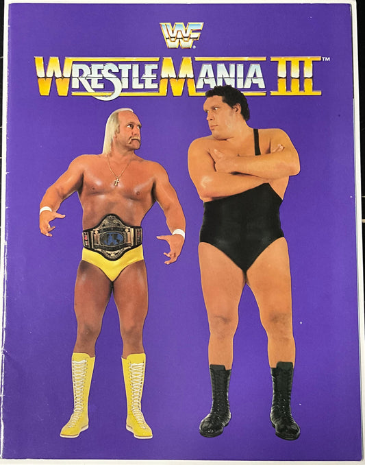 Wrestlemania lll Program Magazine