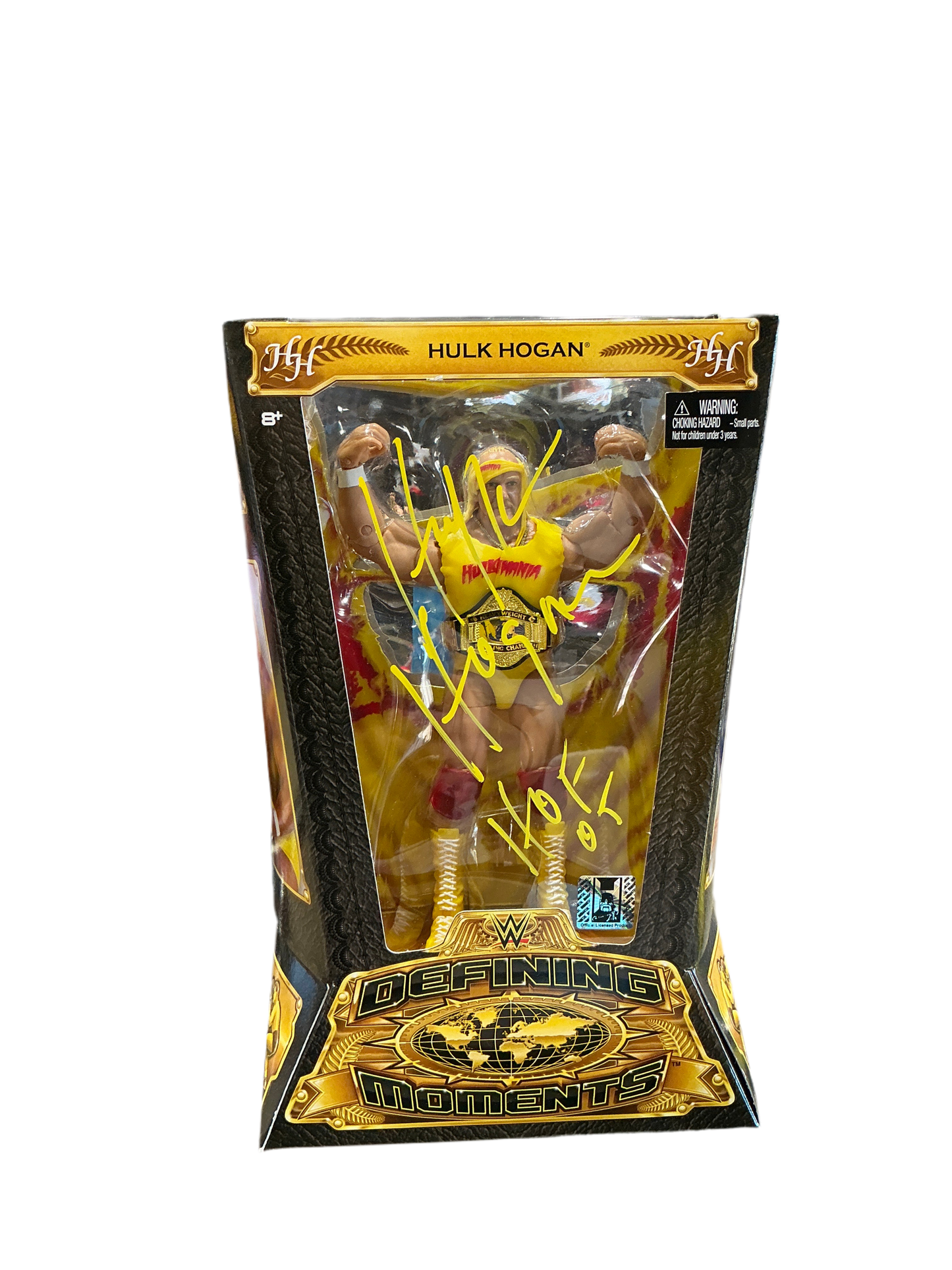 Hulk Hogan Signed Defining Moments WWE Action Figure
