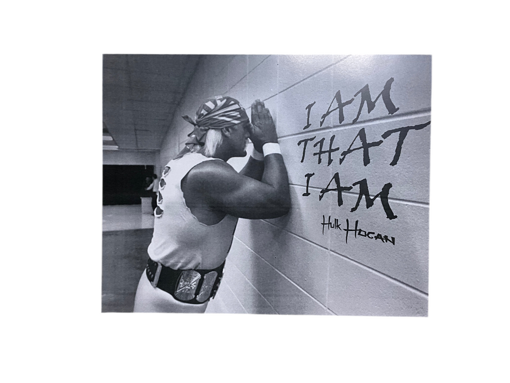 Hulk Hogan Praying I Am That I Am Unsigned 8x10