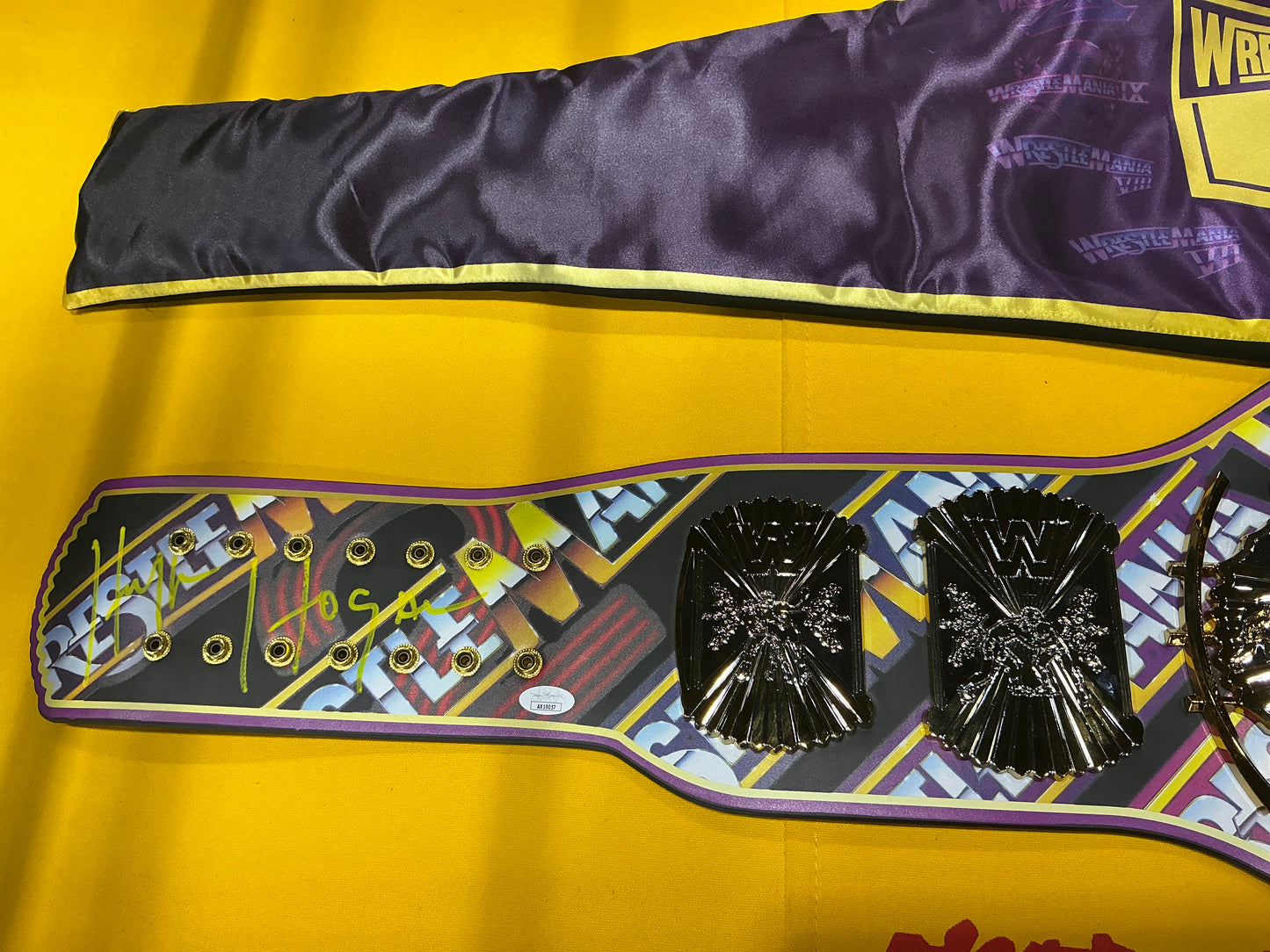 Signed Wrestlemania Winged Eagle Dual Gold Plated 40th Anniversary 135/200 Belt