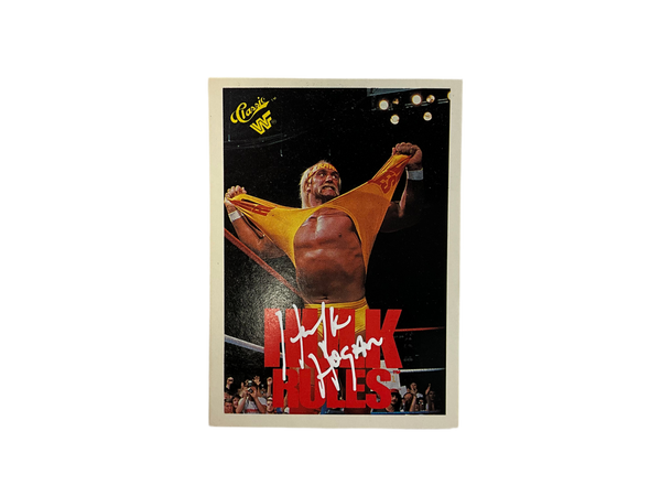 Signed Classic WWF Hulk Rules Trading Card