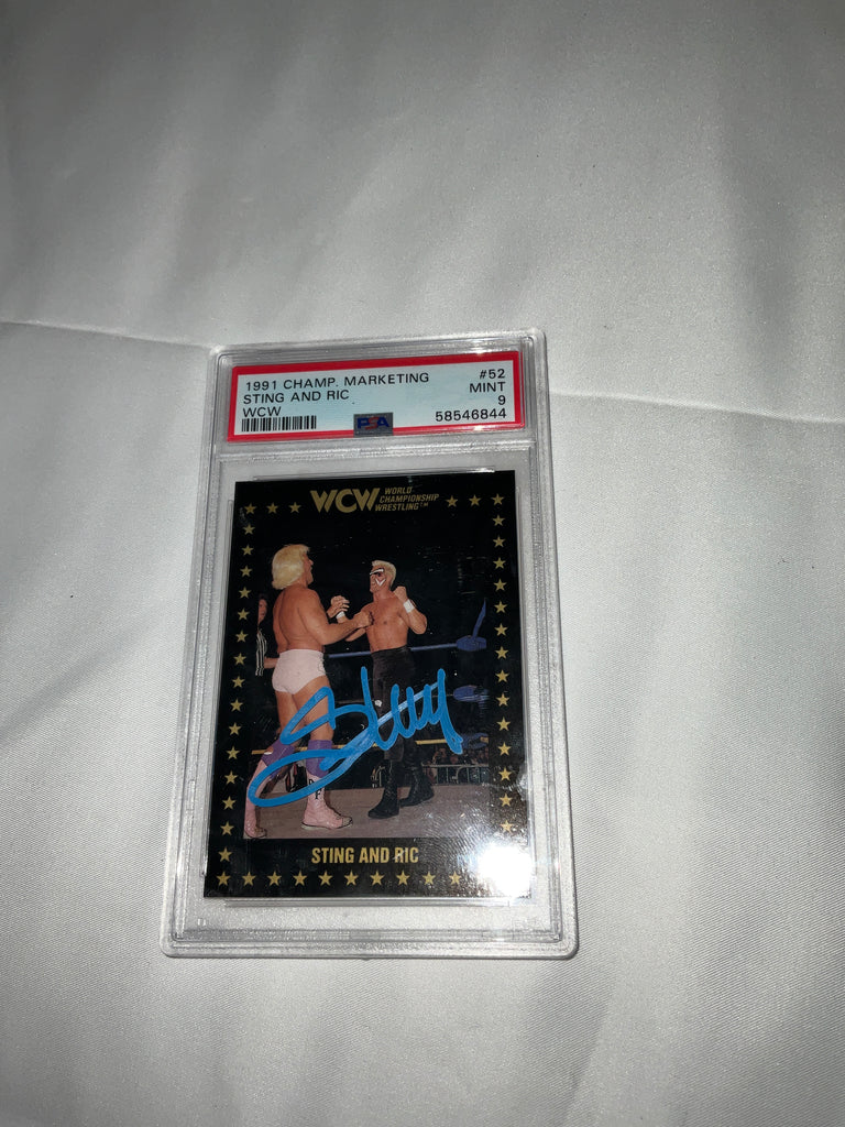 Sting Signed Graded 9 Trading Card