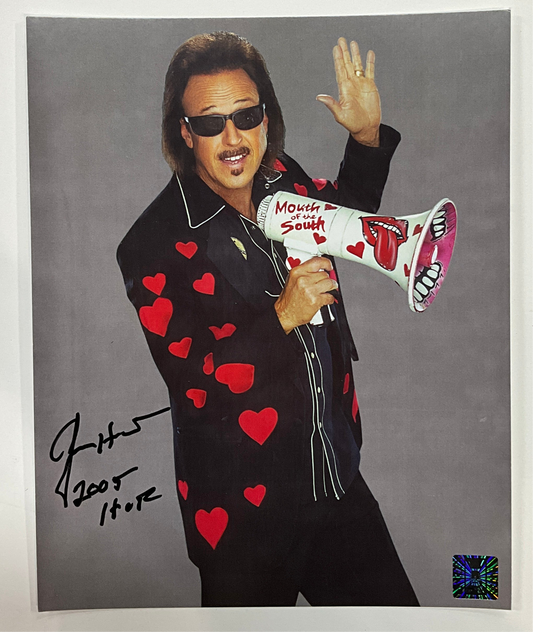 Jimmy Hart Megaphone Autographed 8x10 Photo